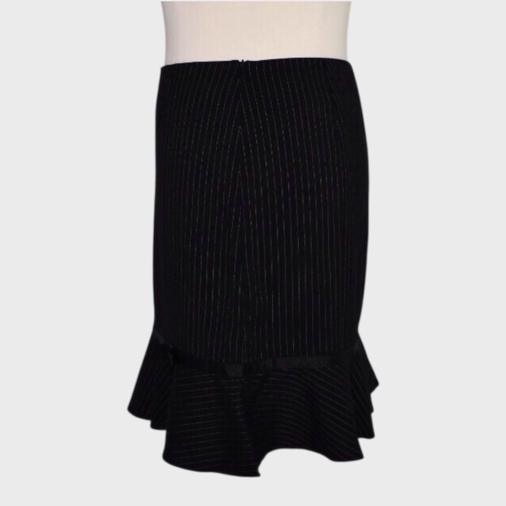 Briggs New York Pinstripe Ruffle Hem Mini Skirt - Picture 4 of 6